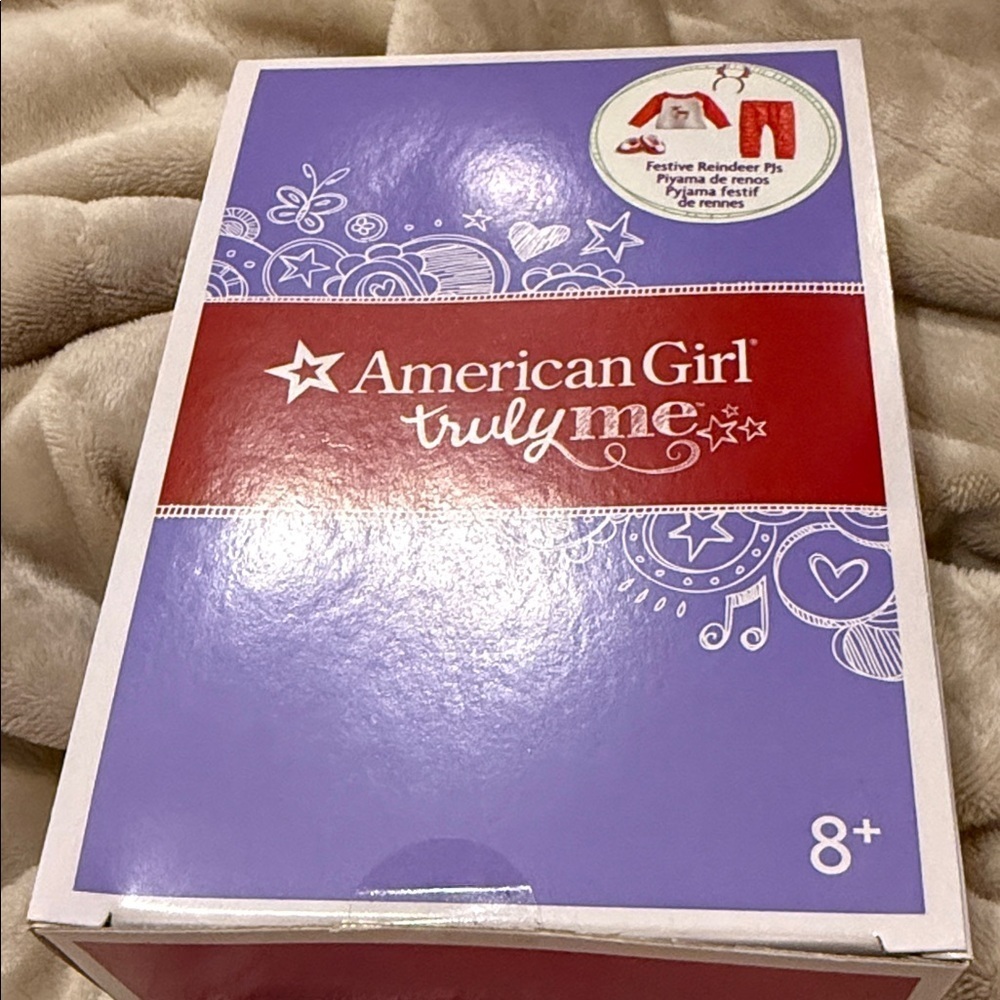 American Girl Festive Reindeer Pajama set for dolls NWT in package - Picture 5 of 8